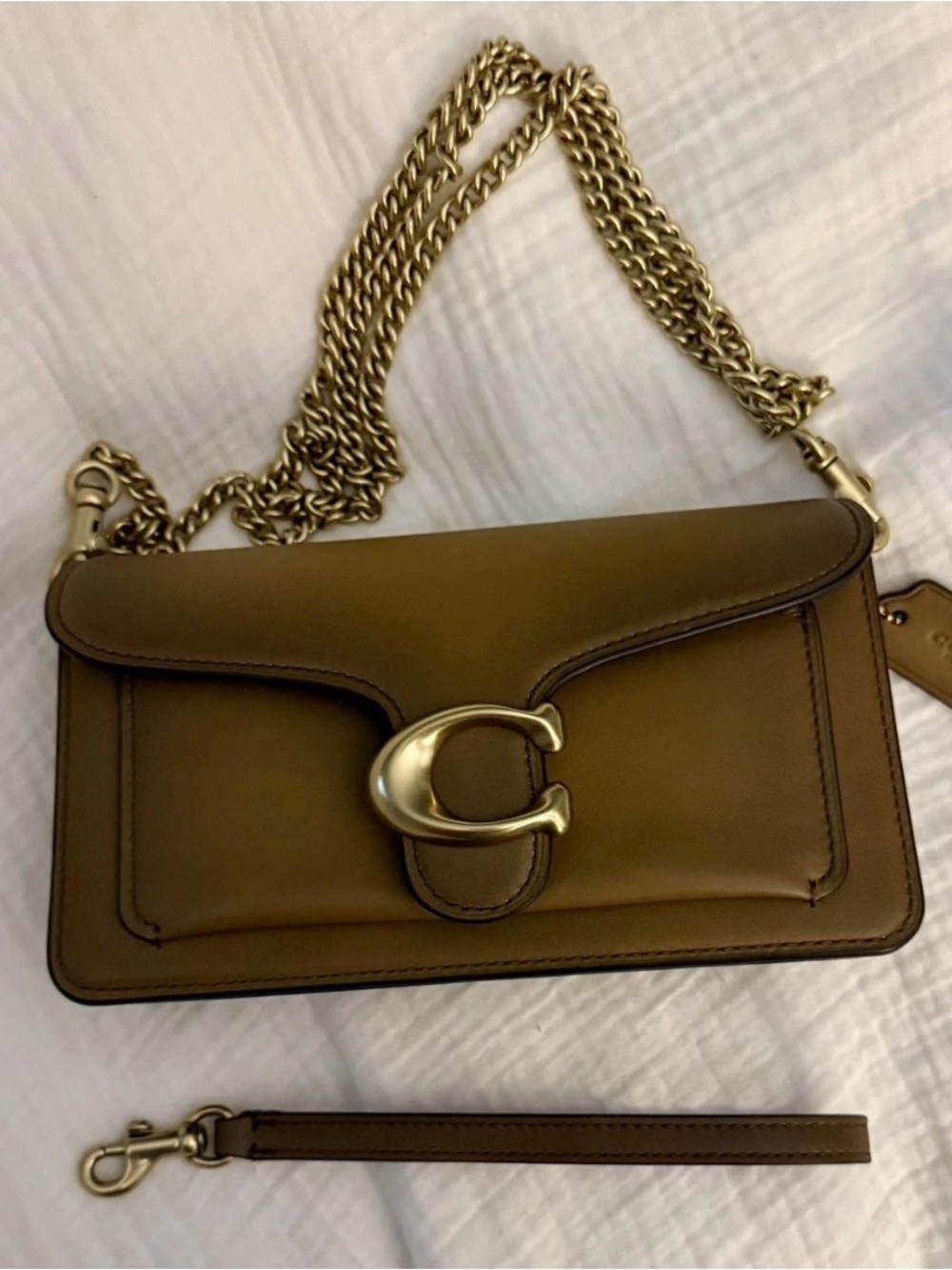 Coach Tabby-style Crossbody Bag in Brown with Gold Hardware - Picture 3 of 10
